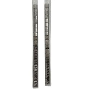 Italian charm bracelet links made of stainless steel set of 2 new in package